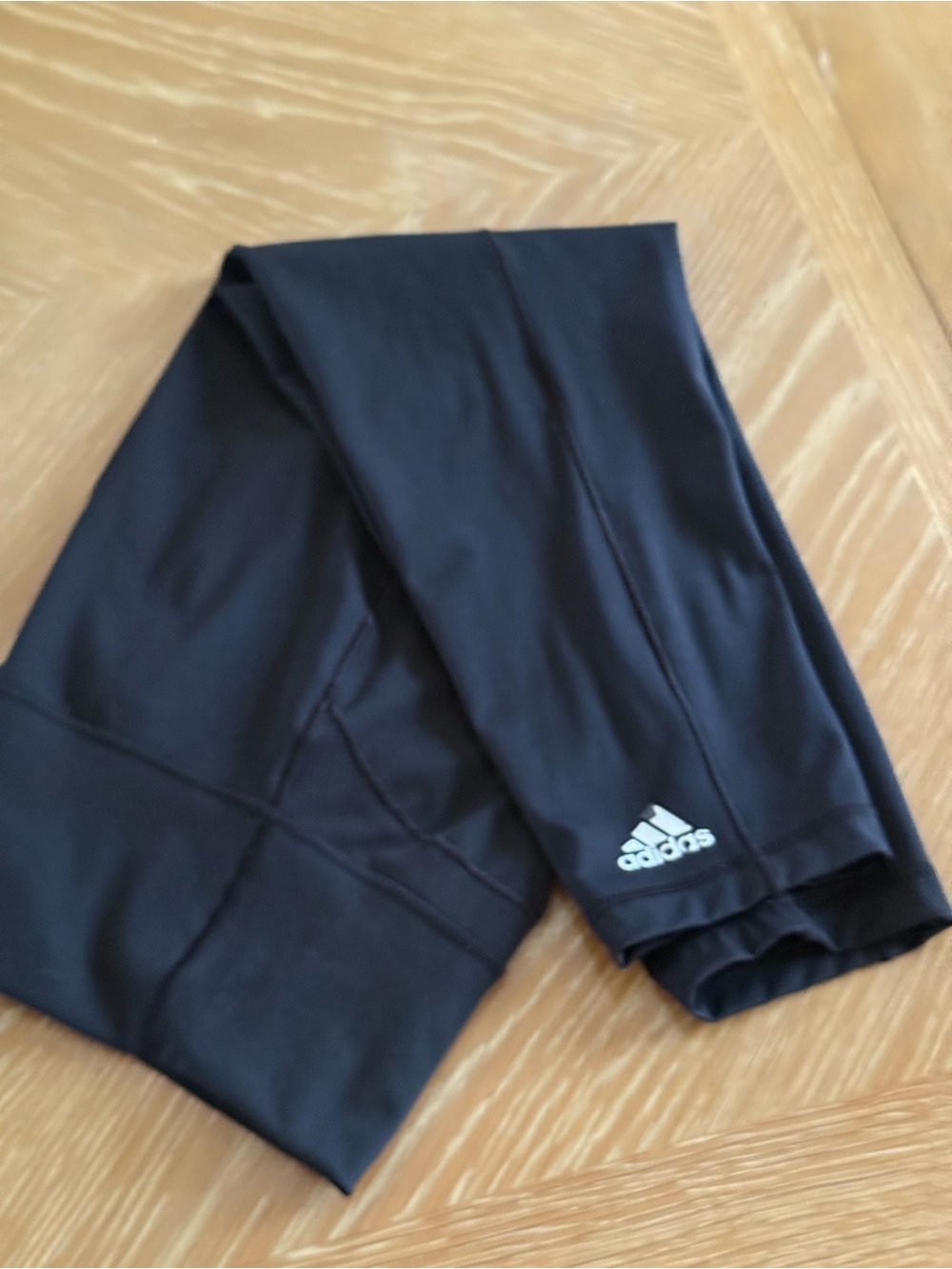Adidas Black Athletic Leggings with Logo
